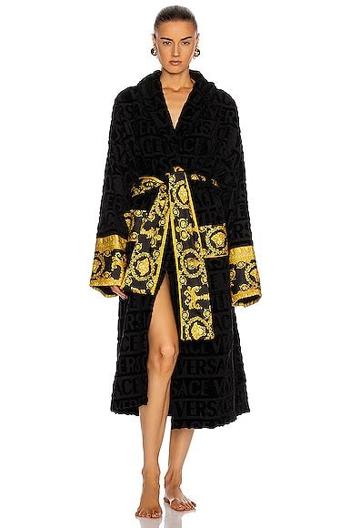 cotton women versace robe|women Versace robe cheap.